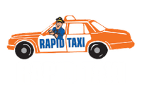Rapid Taxi Logo white text